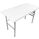 48" Rectangle Plastic Fold-in-Half Banquet Table