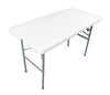 Image of 48" Rectangle Plastic Fold-in-Half Banquet Table