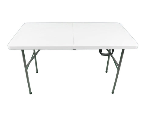 48" Rectangle Plastic Fold-in-Half Banquet Table