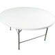 60" Round Plastic Fold-in-Half Table