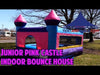 Image of Junior Pink Castle Indoor Bounce House with Blower