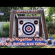 Interactive Throwing Game with Blower - Battle Axe, Red White and Blue