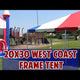 20' x 30' Premium West Coast Frame Party Tent - Black