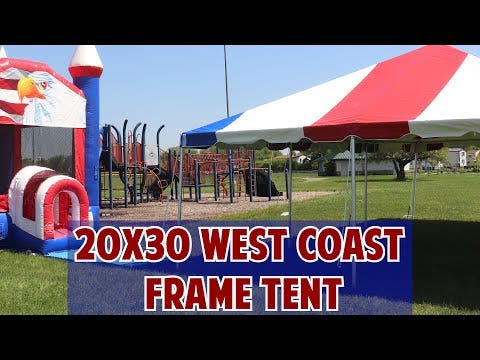 20' x 30' Premium West Coast Frame Party Tent - Black
