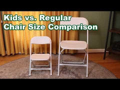 Kids Black Plastic Folding Chairs