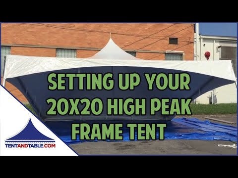 Premium High Peak Frame Tent Package, (2) 20x20 and (1) 40' Hexagon