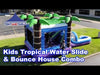 Image of Kids Tropical Water Slide Bounce House Combo with Blower