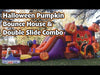 Image of Halloween Pumpkin, Double Water Slide Bounce House with Blower