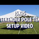 15' x 15' Weekender Standard Canopy Pole Tent - Red White and Blue