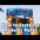 18' Modular Retro Rainbow Inflatable Water Slide with Blower