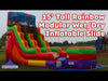 Image of 15' Tall Rainbow Modular Wet / Dry Inflatable Slide with Blower