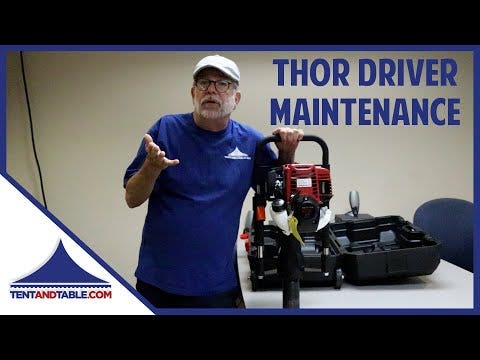 Thor PD1004 Tent Stake Post Driver with 4 Cycle Honda Engine