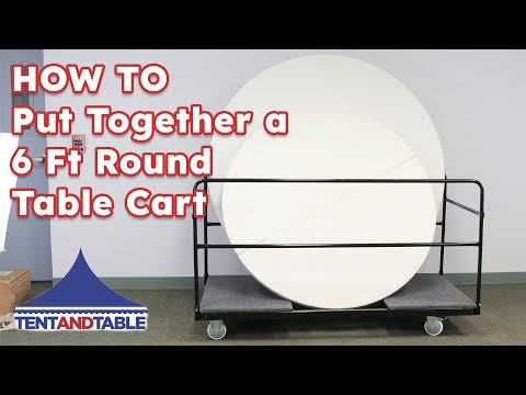 6Ft Folding Table Cart for Round and Rectangle Tables