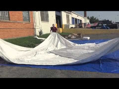 20' x 20' Premium High Peak Frame Tent and 20' x 20' Pole Tent