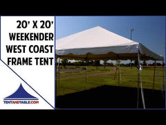 20' x 20' Weekender West Coast Frame Party Tent - Green