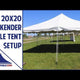 Weekender Pole Canopy Tent Trio, White