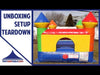 Image of Junior Pink Castle Indoor Bounce House with Blower