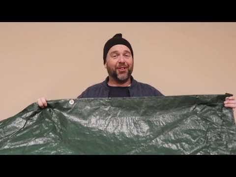6' x 24' Water Resistant Wood Pile Poly Tarp Cover