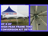 Image of 20' x 20' Premium West Coast High Peak Frame Tent, White