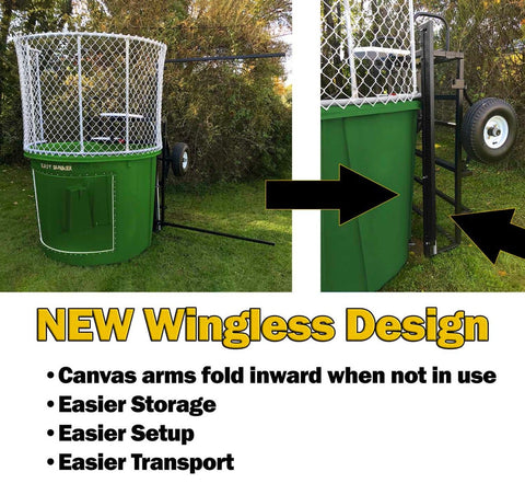 Save on Hunter Green Portable Dunking Booth with New Wingless Design Dunk Tank