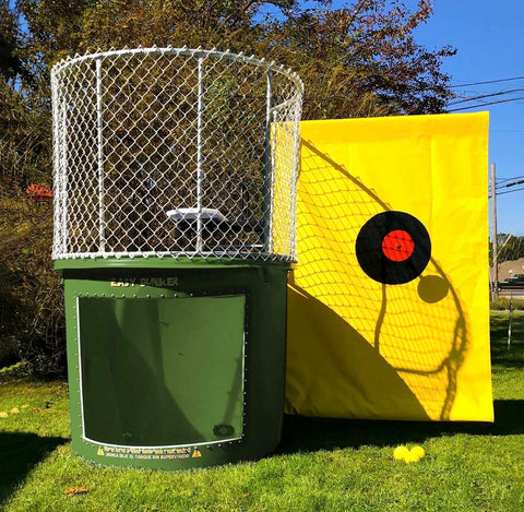 Buy Hunter Green Portable Dunking Booth with New Wingless Design Dunk Tank