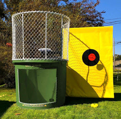 Hunter Green Portable Dunking Booth with New Wingless Design