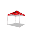 Image of Custom Canopy Tent with Full Back Wall, Half Side Walls & Table Cover