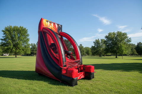 Hoop Zone (Marble Red) |  Commercial Inflatable Interactive Game - IG5355-1M