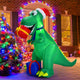 6 Feet Christmas Inflatable Dinosaur for Indoor and Outdoor by Costway