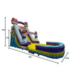 Image of 19'H Ice Cream Slide Wet n Dry