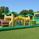 Obstacle Course 3 PLUS (16ft Slide)-Tropical (Wet & Dry) by Happy Jump
