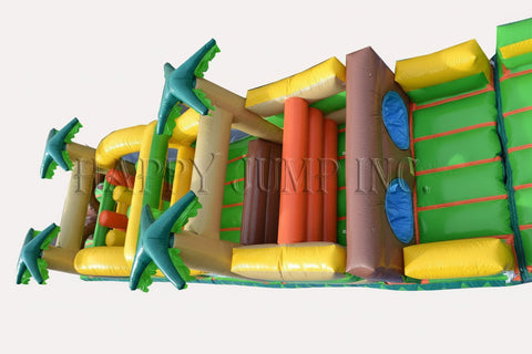 Obstacle Course 3 PLUS (16ft Slide)-Tropical (Wet & Dry) - IG5123-16