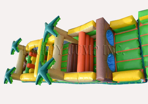 Obstacle Course 3 PLUS (16ft Slide)-Tropical (Wet & Dry) - IG5123-16