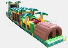 15'H Tropical Obstacle w/ Water Mid by Happy Jump