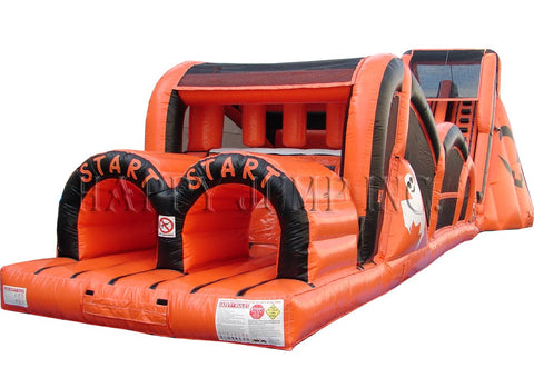 Extreme Rush Halloween Commercial Inflatable Obstacle Course- IG5246