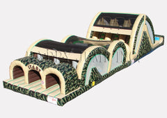 13'H Camo 3 lane Mega Thrill by Happy Jump