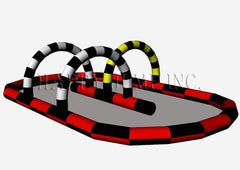 8'H Inflatable Race Track by Happy Jump