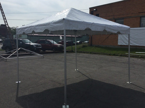 10' x 10' Premium Single Tube West Coast Frame Canopy Tent, Sectional