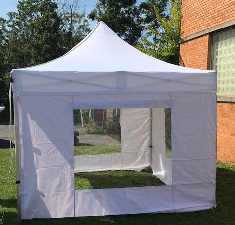10' x 10' 50mm Speedy Tent Sidewall Kit, White