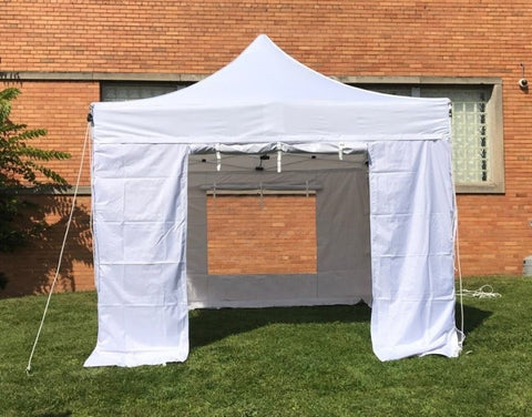 10' x 10' 50mm Speedy Tent Sidewall Kit, White