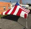 Image of 15' x 15' Premium High Peak Frame Party Tent - Red, White and Blue