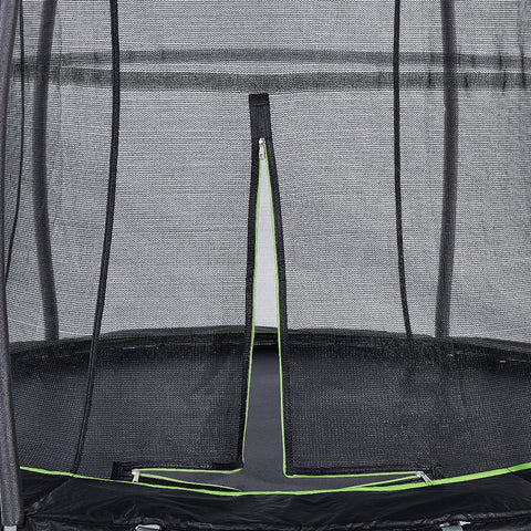 7ft Round Trampoline with Jumping Enclosure & Mat Ramp