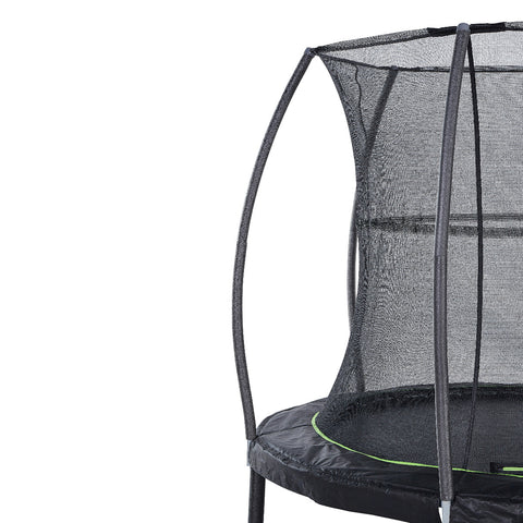 7ft Round Trampoline with Jumping Enclosure & Mat Ramp
