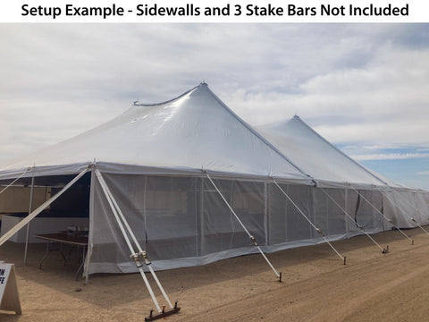 60' x 150' Premium Sectional Canopy Pole Party Tent - White