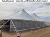 Image of 60' x 150' Premium Sectional Canopy Pole Party Tent - White