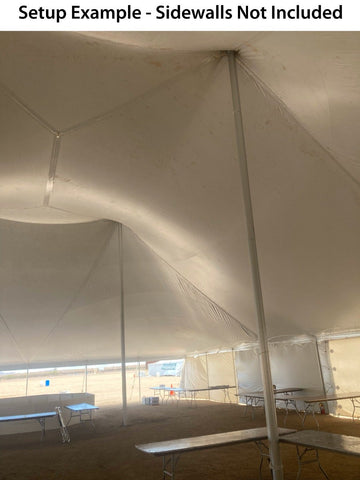 60' x 120' Premium Sectional Canopy Pole Party Tent - White
