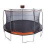 JumpKing 15'  Trampoline - Outdoor/Indoor Recreational Trampoline w/ Basketball Hoop, Enclosure Net - Large Trampoline and Holiday Gift for Kids, Adults, & Family Fun