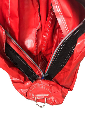 Red Wrecking Ball Cover with Handle