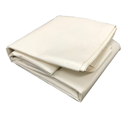 10' x 12' Heavy Duty Waterproof PVC Vinyl Tarp - White