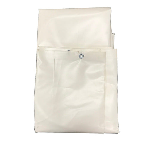 12' x 16' Heavy Duty Waterproof PVC Vinyl Tarp - White